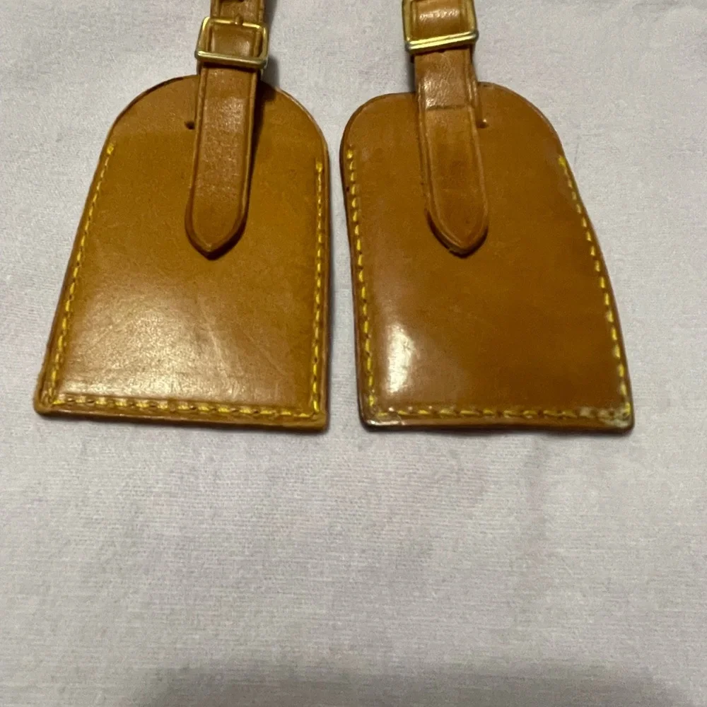 #7 Louis Vuitton Vachetta Leather Bag Tags - Picture 2 of 2